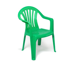 Кресло пластиковое, зеленое